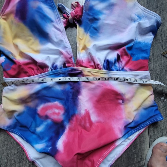 SHEIN Women's One-Piece Swimsuit Stretch Plus size 1XL. - Picture 3 of 9